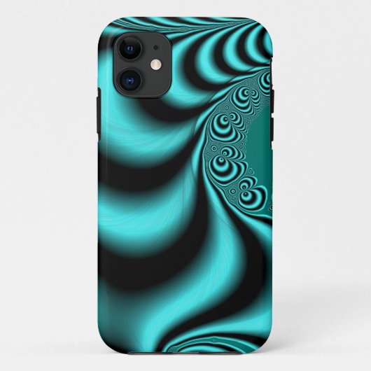 ねじれたティール(緑がかった色) Case-Mate iPhoneケース (裏面)
