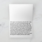 ねじれたナースクリスマスカー笑わされるド シーズンカード (内部)