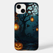 ねじれたハロウィーンの木 Case-Mate iPhoneケース (裏面)