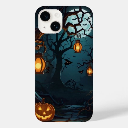ねじれたハロウィーンの木 Case-Mate iPhoneケース (裏面)