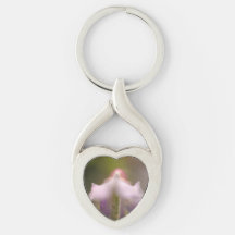 ねじれたハートメタルキーチェーン