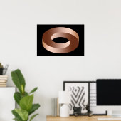 ねじれたリングや輪錯覚 ポスター (ホームオフィス)