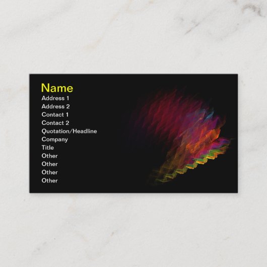 ねじれた名刺 名刺 (正面)