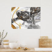 ねじれた抽象芸術ポスター ポスター (キッチン)