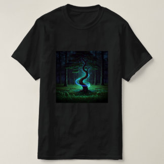 ねじれた木からの光 Tシャツ