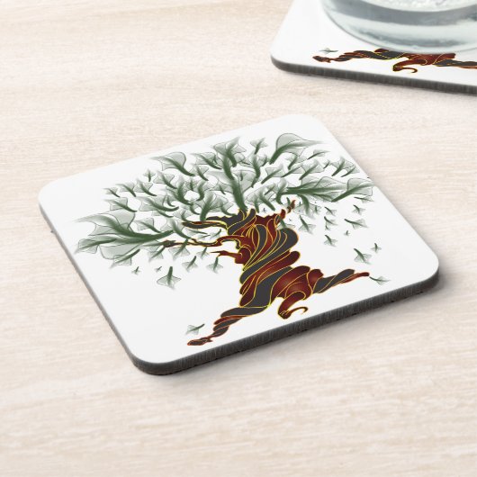 ねじれた木 コースター (左側)