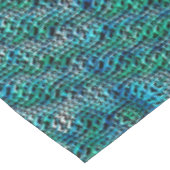 ねじれた波状のザックメッシュ、シアニッシュグリーン テーブルクロス (アングル)