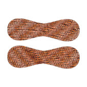 ねじれた波状の珊瑚礁の網目、オレンジ色と赤 野球ボール (パネル)