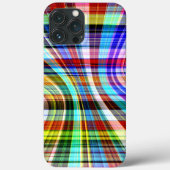 ねじれた透明な色のストライプ色の交差 Case-Mate iPhoneケース (裏面)