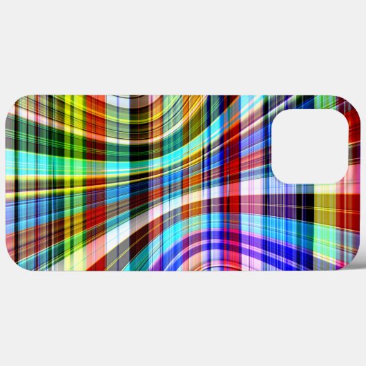 ねじれた透明な色のストライプ色の交差 Case-Mate iPhoneケース (裏面 (横))