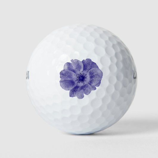 ねじれた青い花弁 ゴルフボール (正面)