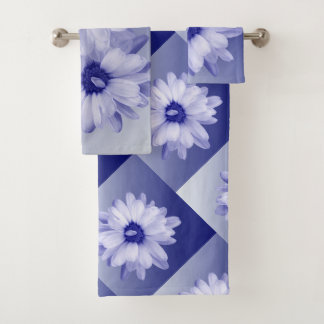 ねじれた青花びら バスタオルセット