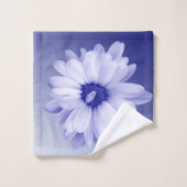 ねじれた青花びら バスタオルセット (ウォッシュタオル)