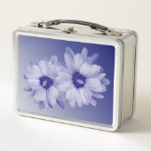 ねじれた青花びら メタルランチボックス (正面)