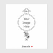 ねじれた黒いのゼブラストライプー シール (シート)