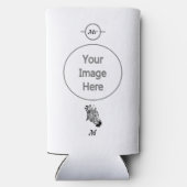 ねじれた黒いのゼブラストライプー スリム缶クーラー (裏面)