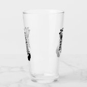 ねじれた黒いのゼブラストライプー タンブラーグラス (左)