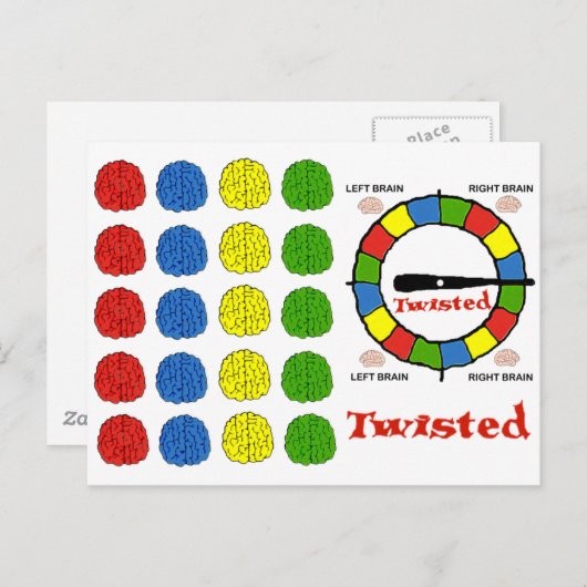 ねじれた ポストカード (正面/裏面)