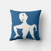 ねじれた，抽象芸術マン，アート， クッション (裏面)