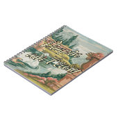 ねじれのおもしろいのヴィンテージPBNの白鳥の景色のノート ノートブック (左側)