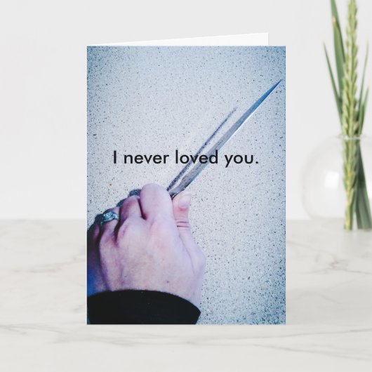 ねじれるおもしろいで幸せな記念日カード カード (正面)