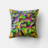 ねじれカラフル切り出しライム...ノッチ付きスクラッチ クッション (裏面)