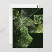 ねじれバランス抽象芸術アートポストカード ポストカード (正面/裏面)