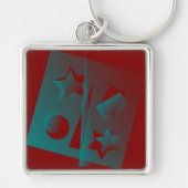 ねじれ形状 キーホルダー (正面)