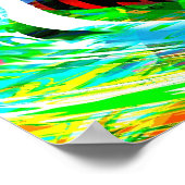 ねじれ抽象化 ポスター (角)