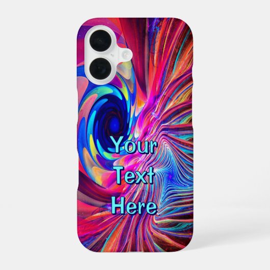 ねじれ波 iPhone 16ケース (裏面)