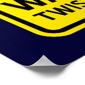 ねじれ論理警告標識 ポスター (角)