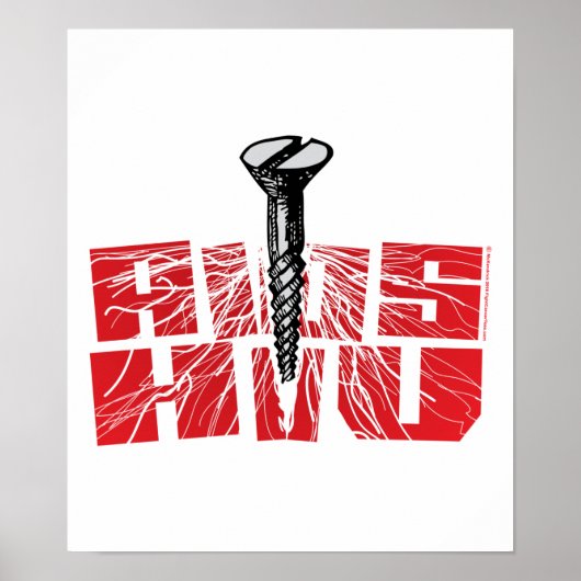 ねじエイズ/HIV ポスター (正面)