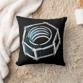 ねじナット、手描き。レンチ、整備士 クッション (ブランケット)