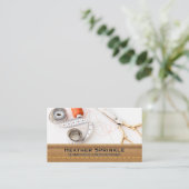 ねじリール | 船乗り | レザー 名刺 (スタンド正面)