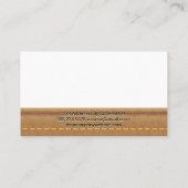 ねじリール | 船乗り | レザー 名刺 (裏面)