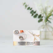 ねじリール | 船乗り | 金属トリム 名刺 (スタンド正面)