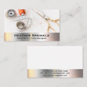 ねじリール | 船乗り | 金属トリム 名刺 (正面/裏面)