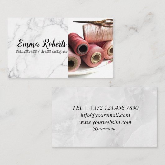 ねじリール | Seamstress名刺 名刺 (正面/裏面)