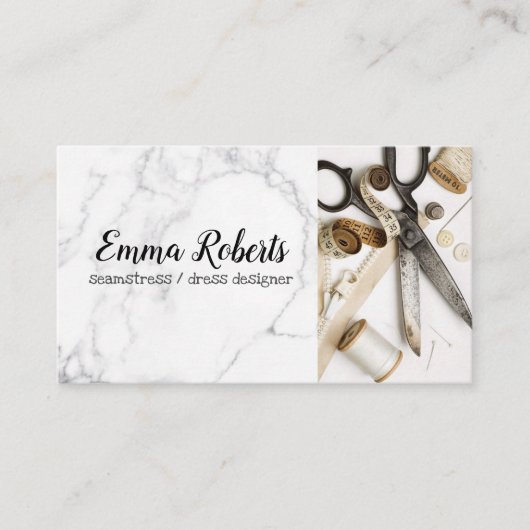 ねじリール | Seamstress Business Card 名刺 (正面)