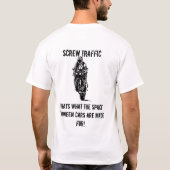 ねじ交通1wheelfelons Tシャツはあなた専有物を造ります Tシャツ (裏面)
