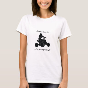 ねじ仕事の…行くクォードの競争 Tシャツ