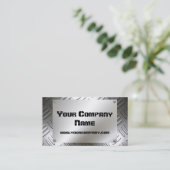 ねじ名刺が付いている金属の一見のプレート 名刺 (スタンド正面)