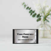 ねじ名刺が付いている金属の一見のプレート 名刺 (スタンド正面)