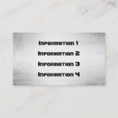 ねじ名刺が付いている金属の一見のプレート 名刺 (裏面)