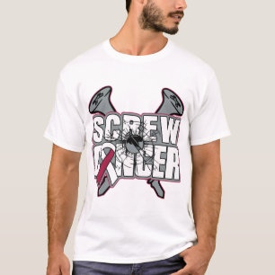 ねじ咽喉癌 Tシャツ