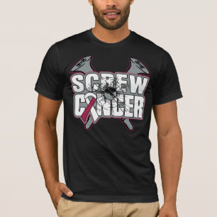 ねじ咽喉癌 Tシャツ