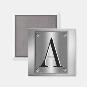 ねじ磁石で金属の外観にモノグラムを追加 マグネット (正面/裏面)