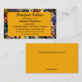 ねじ筋の編集可能スプール仕立て 名刺 (正面/裏面)