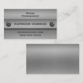 ねじ込み式メタル名刺 名刺 (正面/裏面)