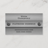 ねじ込み式メタル名刺 名刺 (正面)